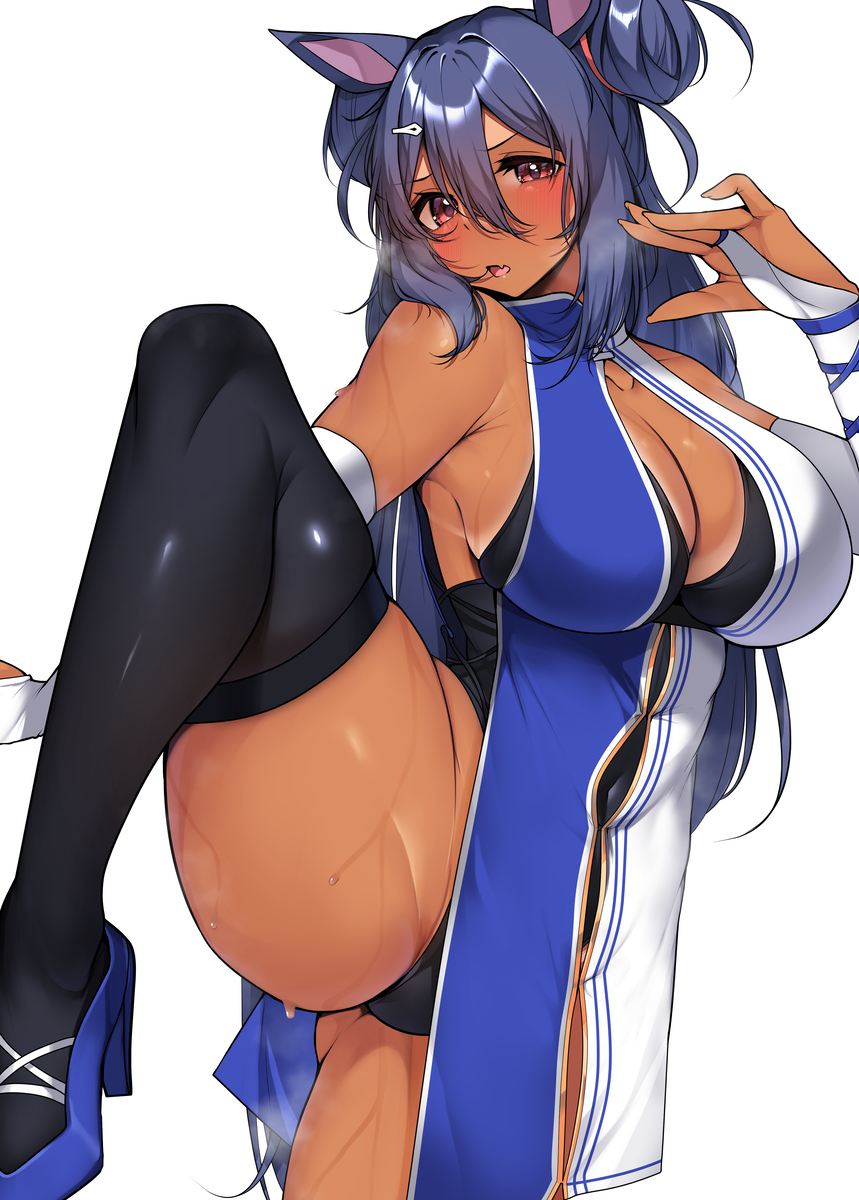 This is a pixiv picture whose title is チャイナドレスなヒシアマゾン.