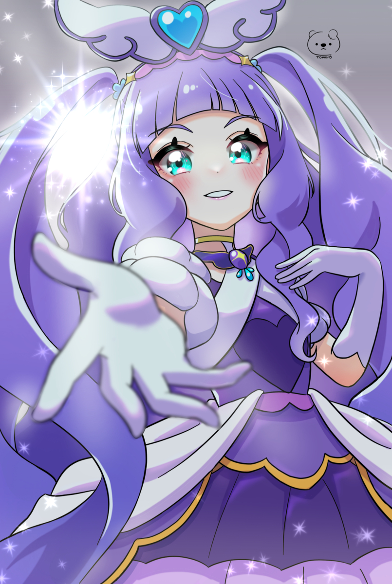 This is a pixiv picture whose title is キュアマジェスティ💜.