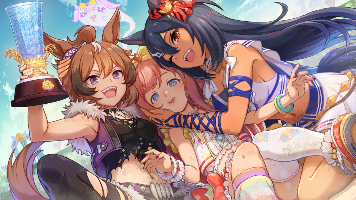 This is a pixiv picture whose title is 【ウマ娘】チャンピオンズミーティングDIRTオープンA優勝記念！.