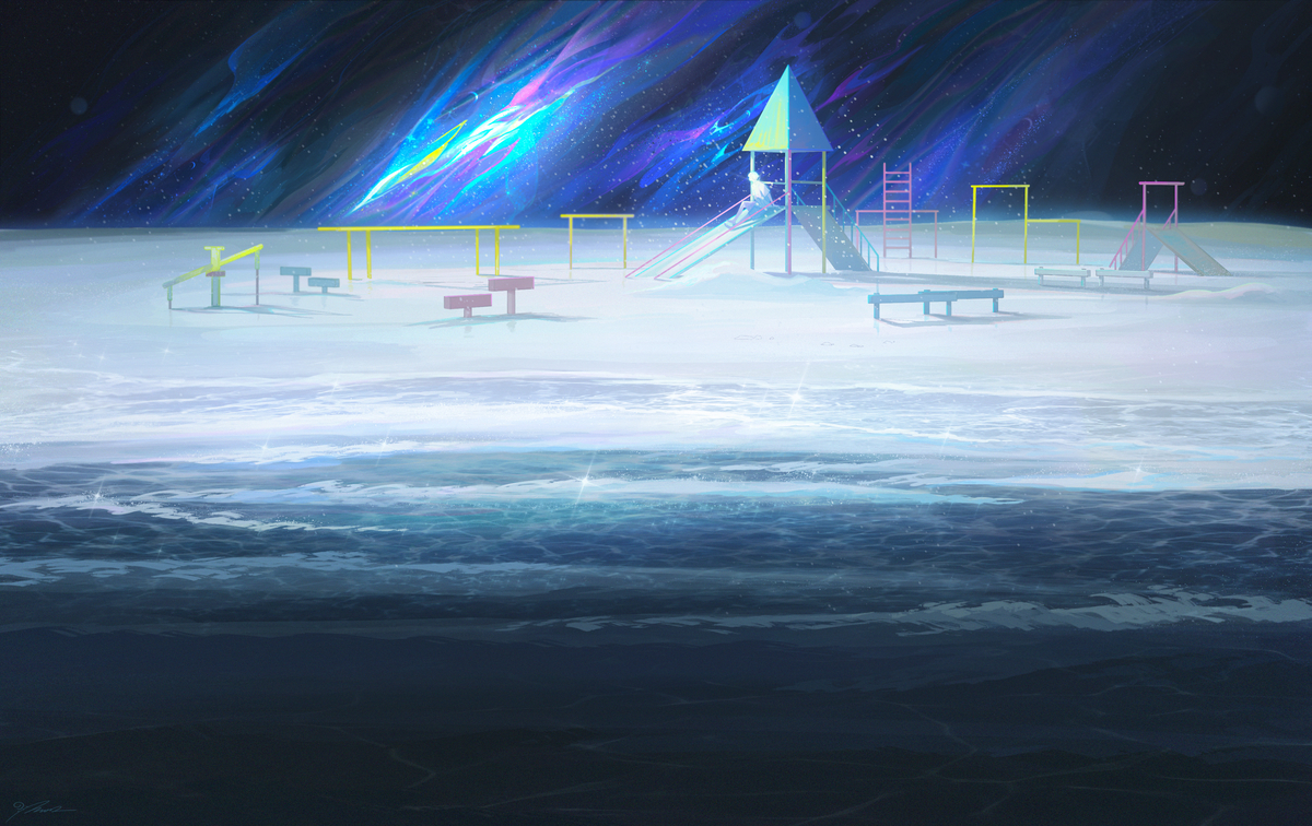 This is a pixiv picture whose title is 被遗忘的银河.