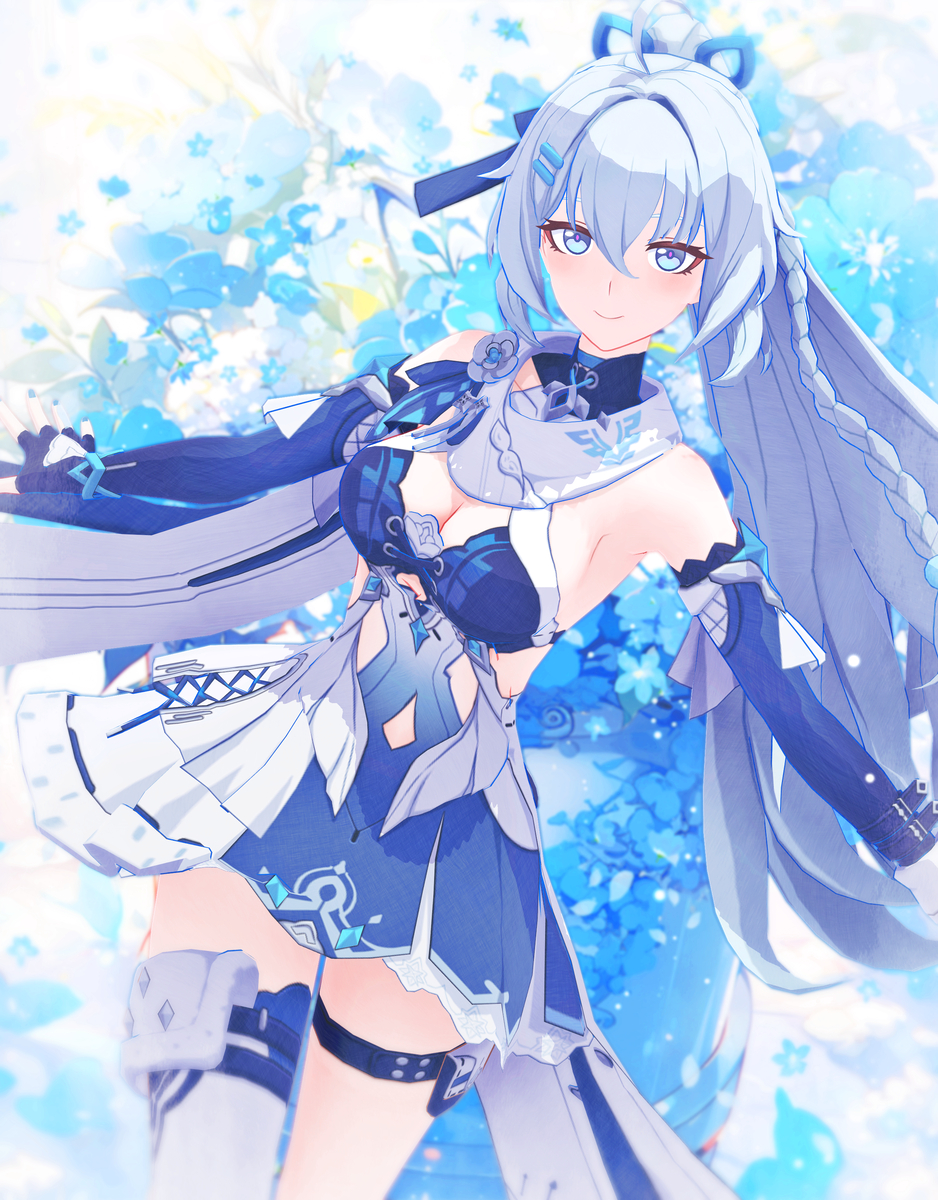 This is a pixiv picture whose title is 【崩壊3rd MMD】時雨綺羅さん その２.