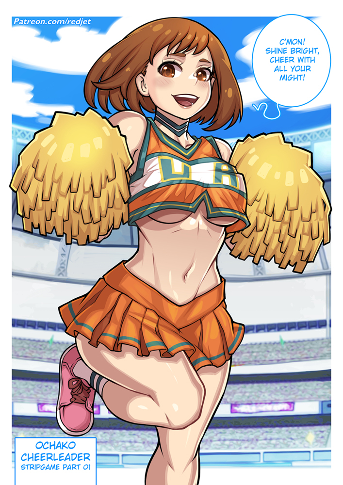 This is a pixiv picture whose title is 麗日お 茶子- Cheerleader 01.