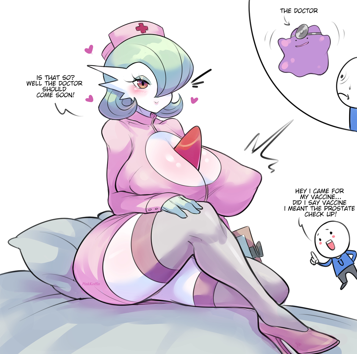 This is a pixiv picture whose title is Gardevoir Nurse.
