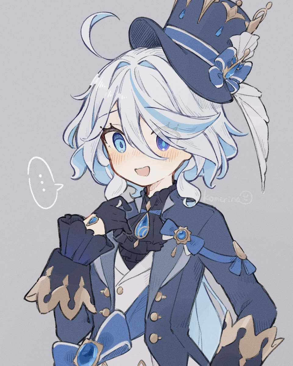 This is a pixiv picture whose title is 照れフリーナ.