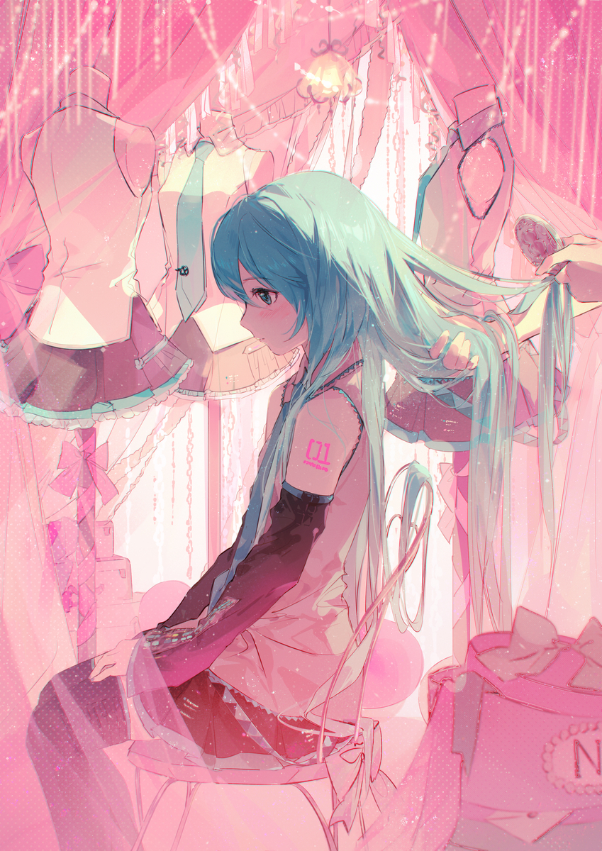 This is a pixiv picture whose title is 幕后.