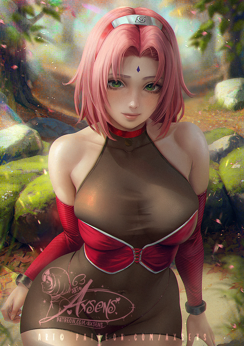 This is a pixiv picture whose title is 春野 サクラ / Sakura Haruno.