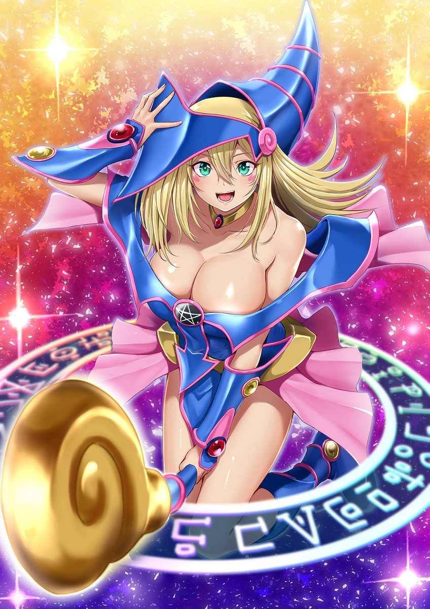 This is a pixiv picture whose title is 久々にブラックマジシャンガール.