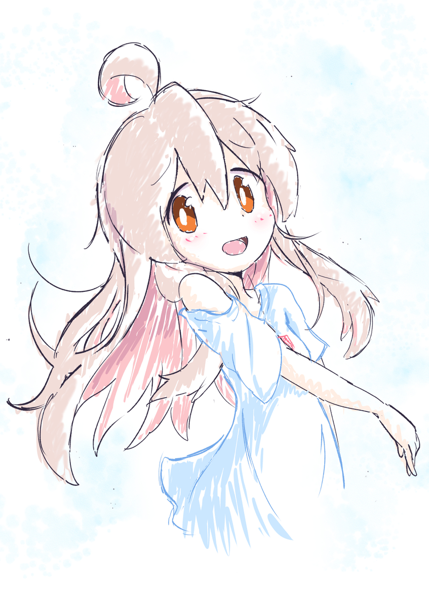 This is a pixiv picture whose title is 【おにまい】らくがきまひろちゃん.