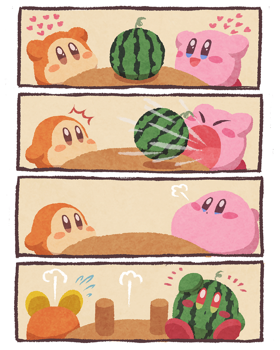 This is a pixiv picture whose title is スイカービィ.