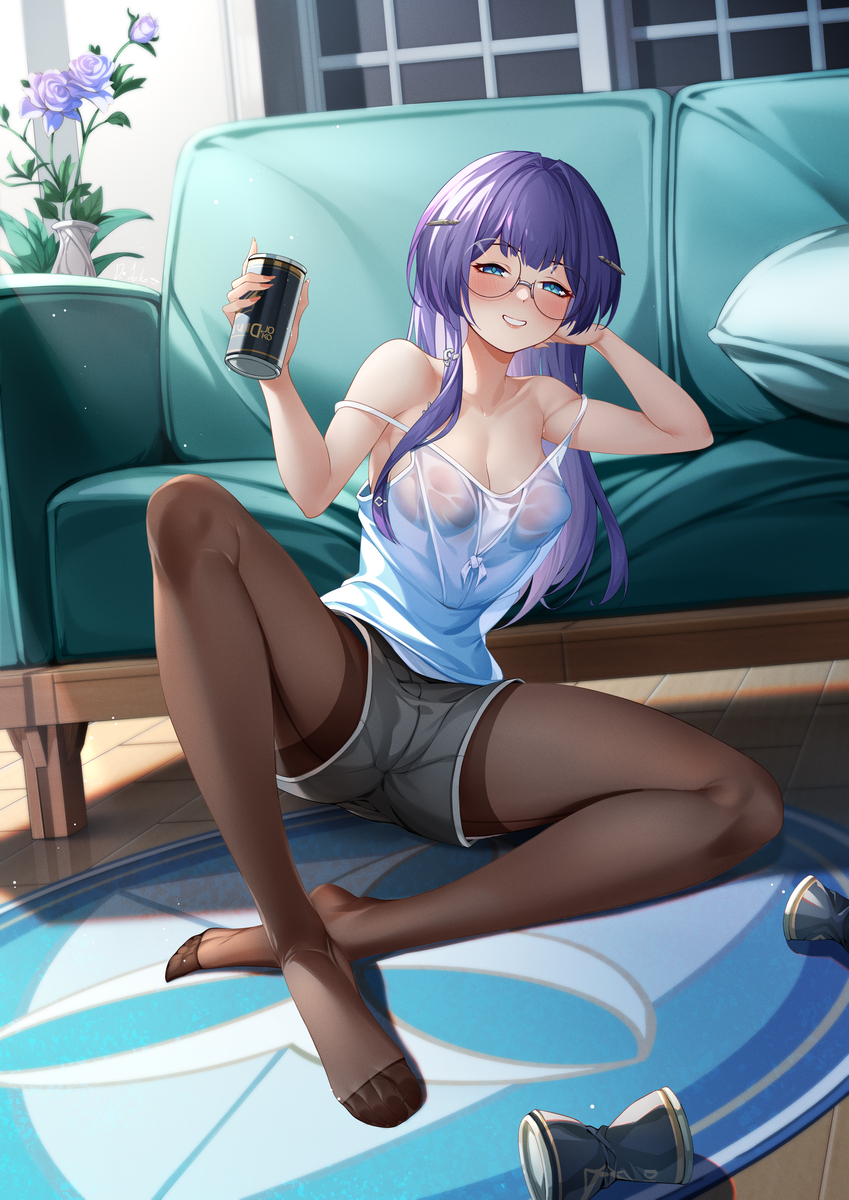 This is a pixiv picture whose title is ペラゲヤ -have some relax after work.