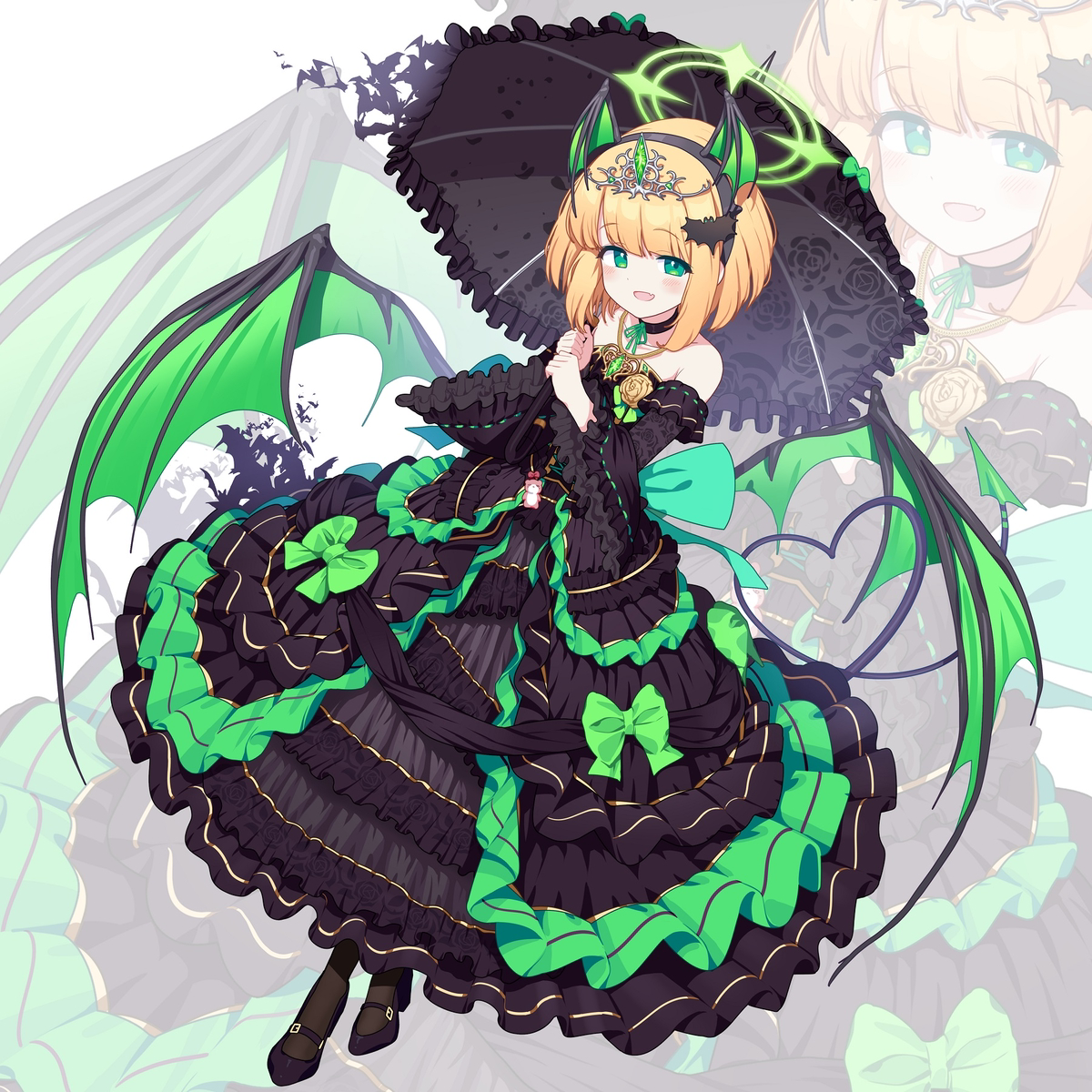 This is a pixiv picture whose title is 才羽ミドリ(假裝) と….