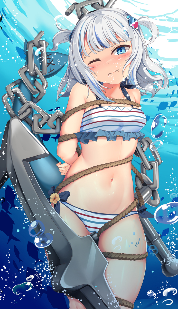 This is a pixiv picture whose title is Sinking of Shark?!.