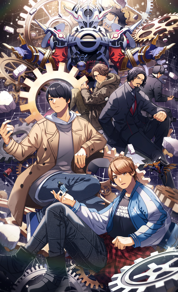 This is a pixiv picture whose title is 仮面ライダービルド6周年.