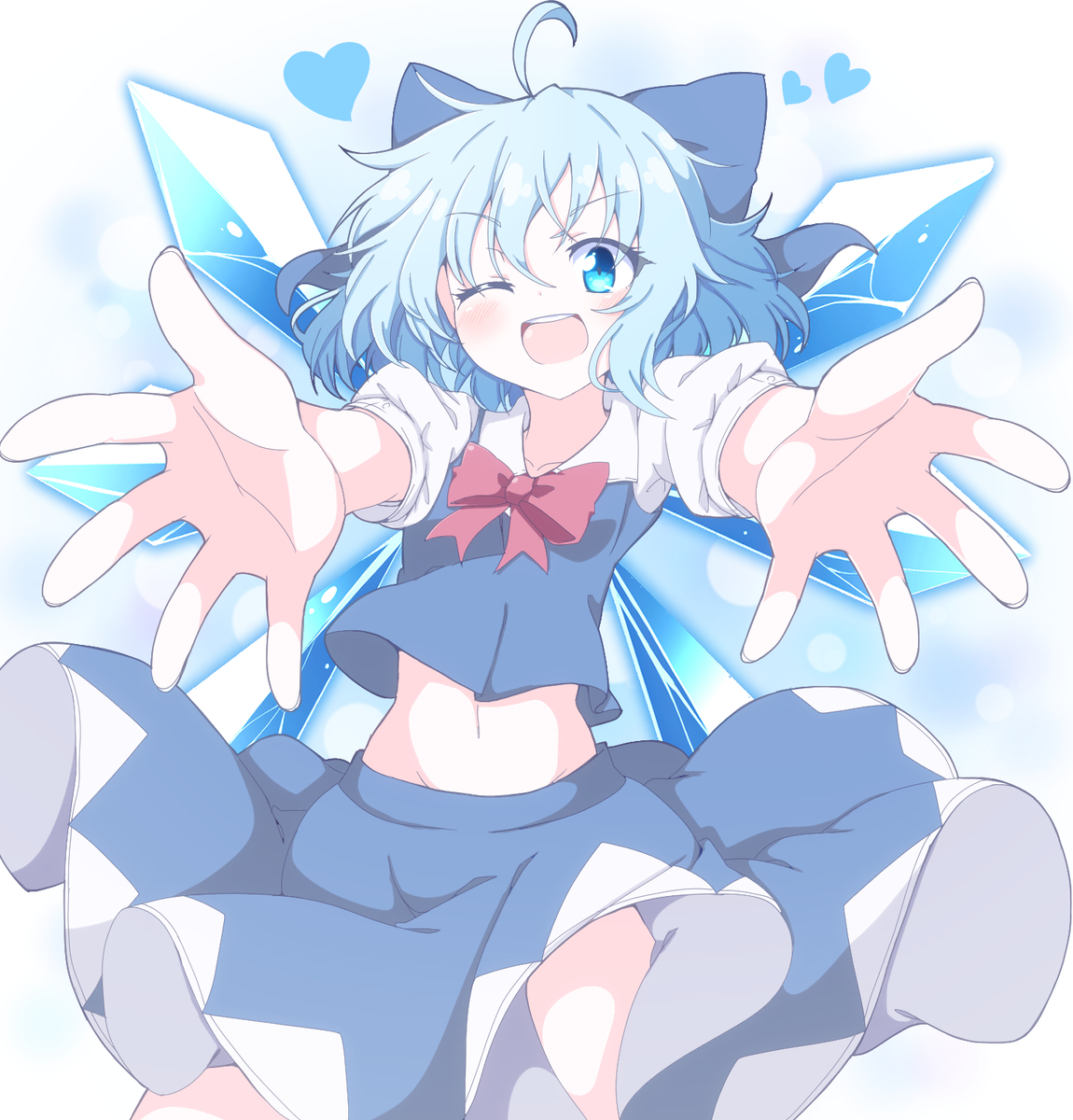 This is a pixiv picture whose title is ラブユーチルノちゃん.