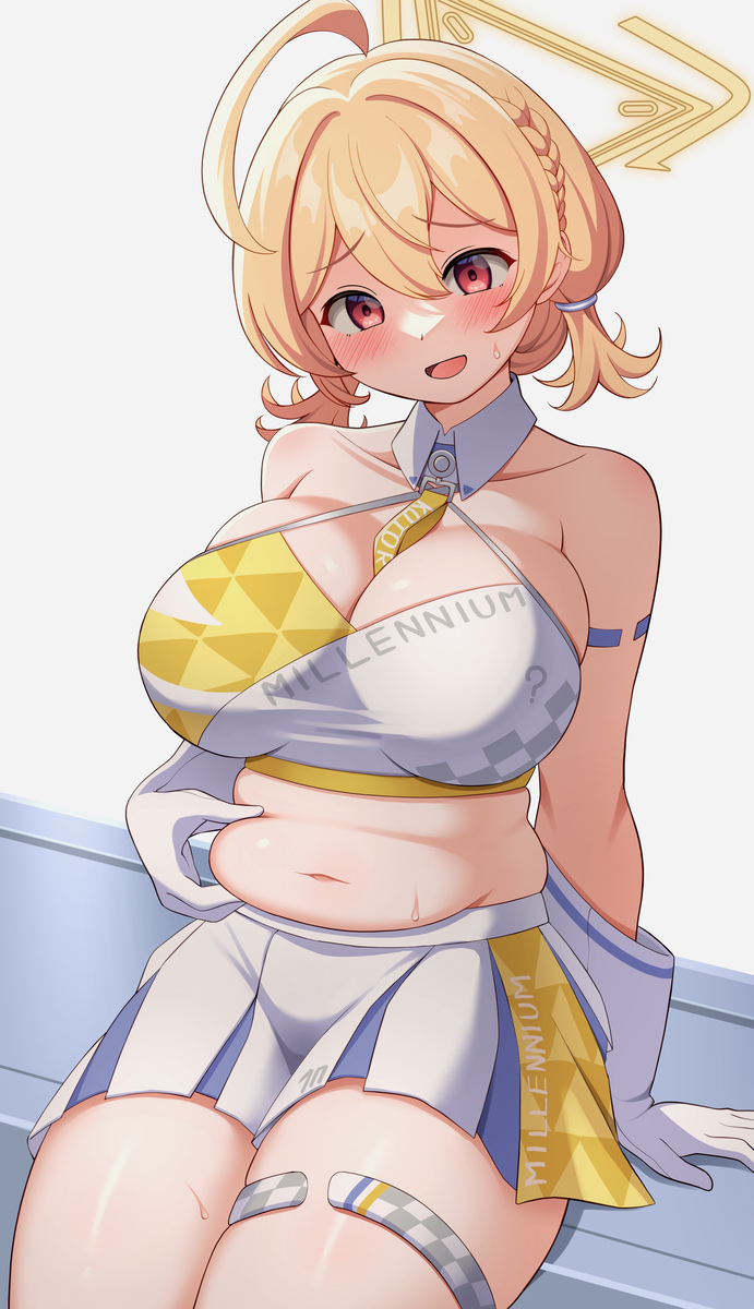 This is a pixiv picture whose title is コトリのだらしないお腹.