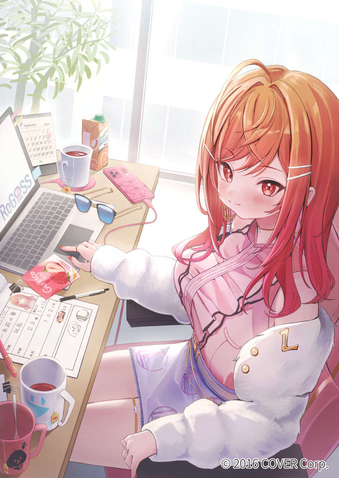 This is a pixiv picture whose title is 一条莉々華配信用イラスト①.