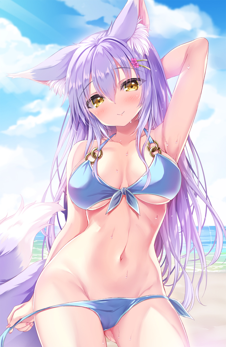 This is a pixiv picture whose title is 夏のおわりに.