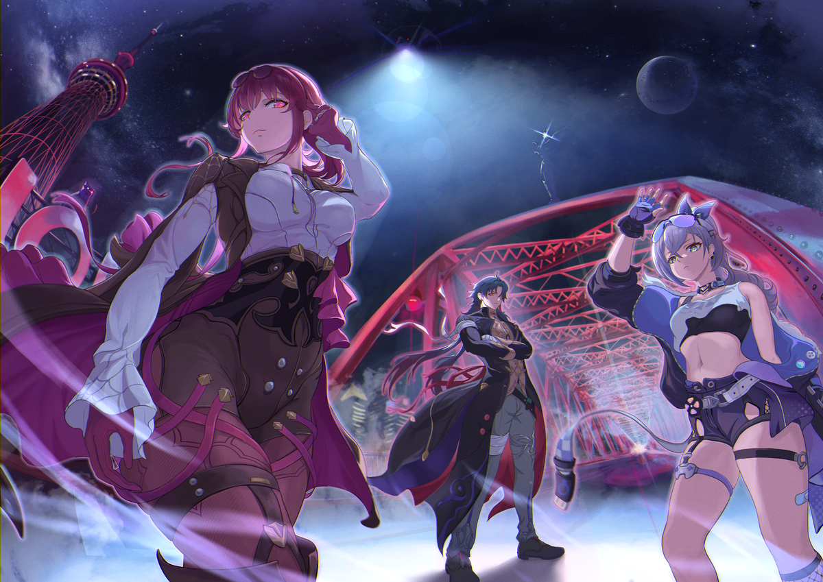 This is a pixiv picture whose title is Stellaron Hunters🔥🔥🔥.