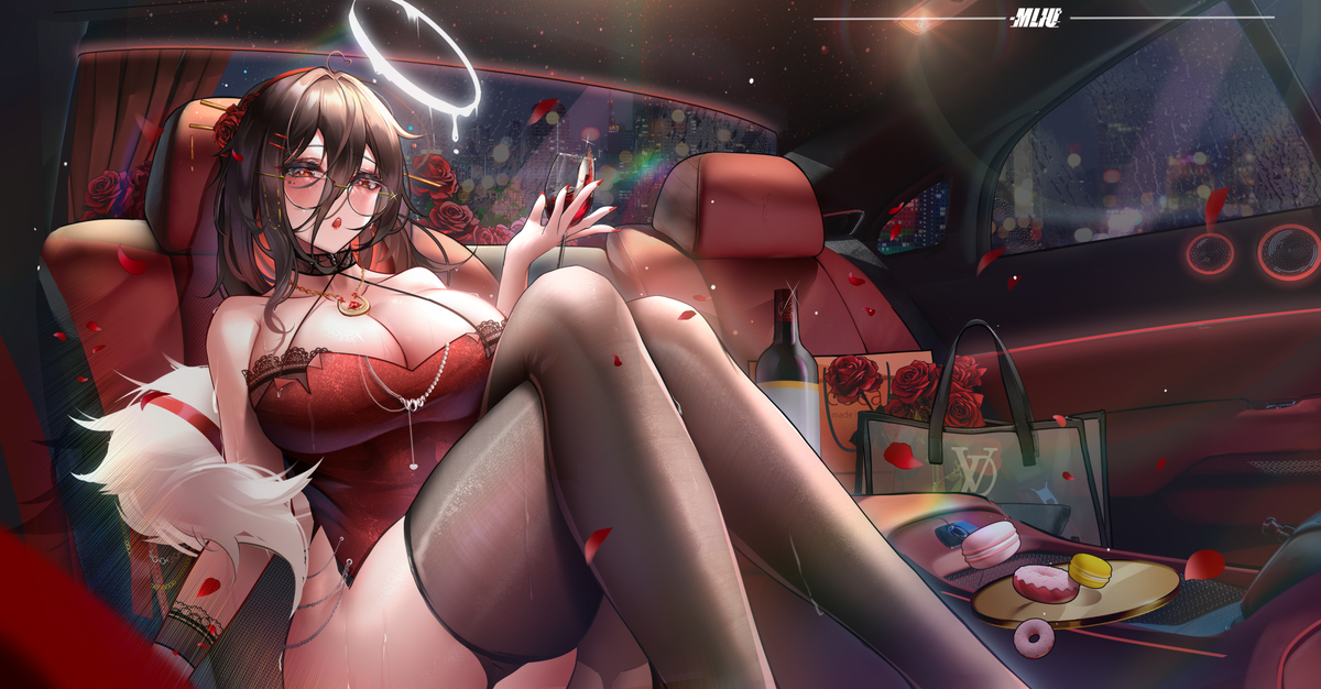 This is a pixiv picture whose title is 外面雨真大是吧？宝贝~.
