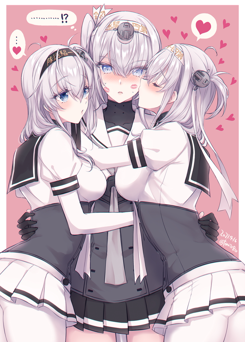 This is a pixiv picture whose title is 【艦これまとめ22】姉妹百合BOX⑭(ほぼ冬涼).