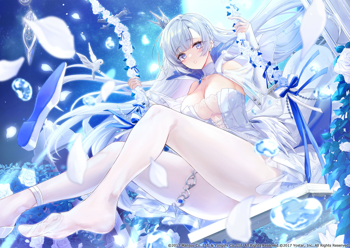 This is a pixiv picture whose title is アズールレーン６周年イラスト.