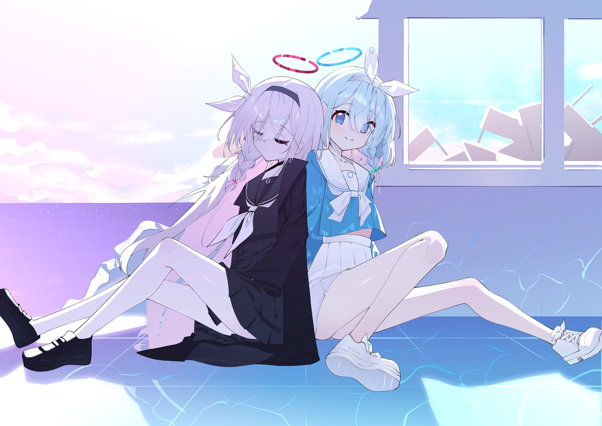 This is a pixiv picture whose title is arona.