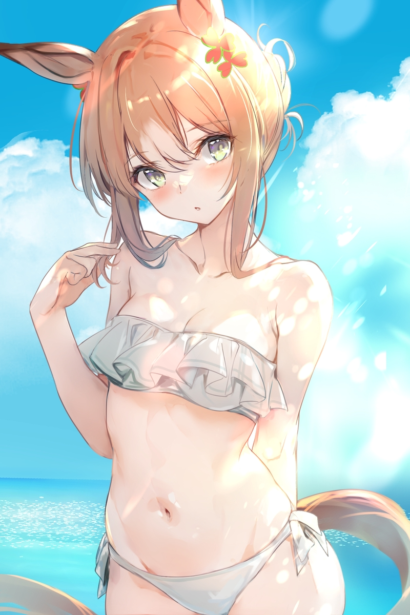 This is a pixiv picture whose title is 水着殿下.
