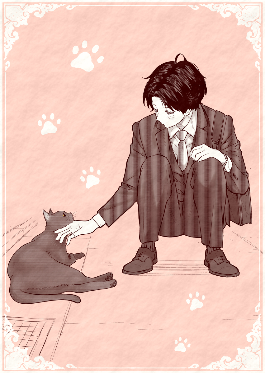 This is a pixiv picture whose title is 【会社と私生活】オフショット：仕事終わりの寄り道.