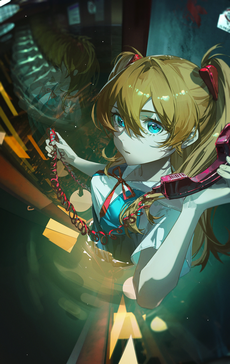 This is a pixiv picture whose title is telephone.