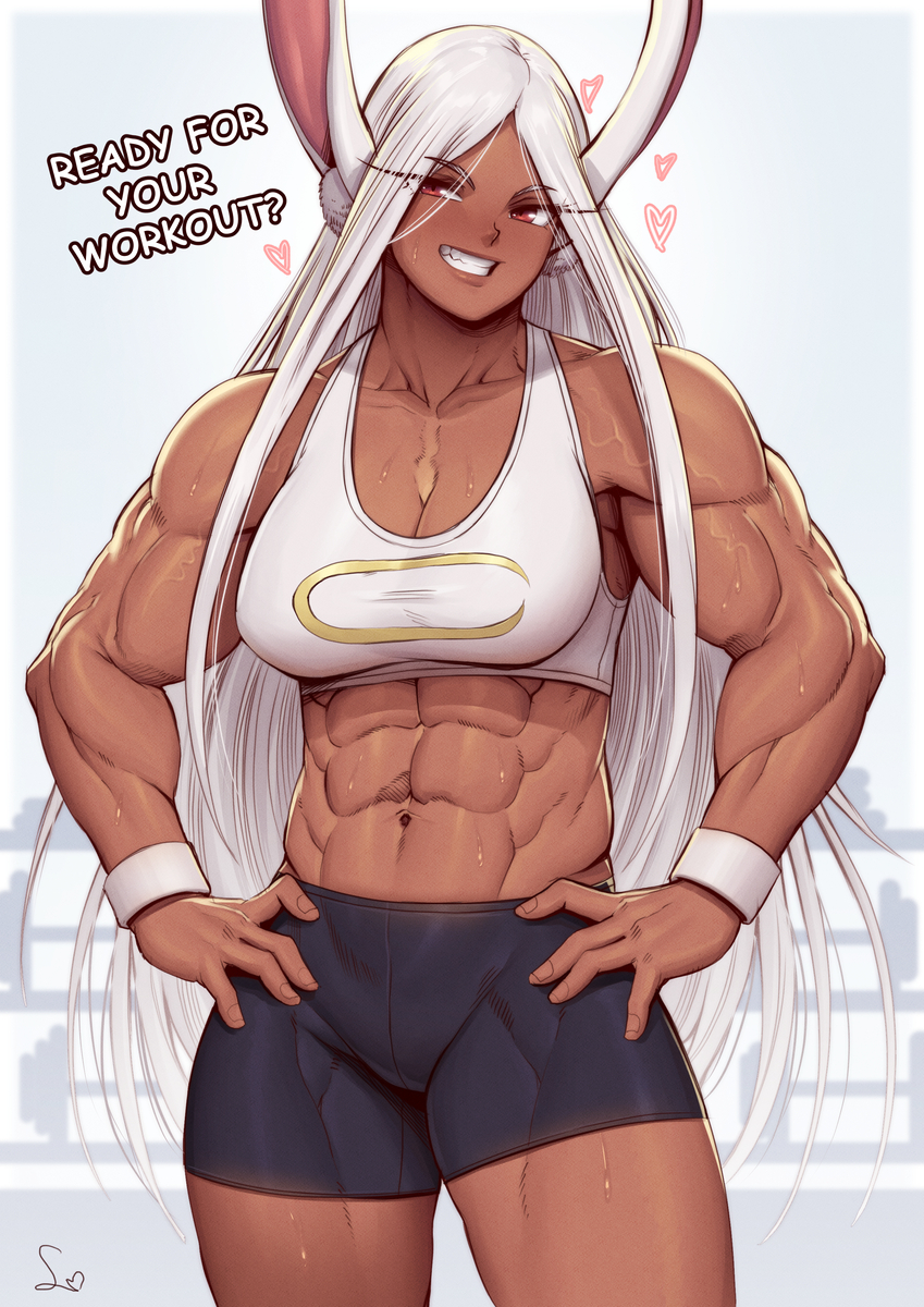 This is a pixiv picture whose title is Gym Miruko.