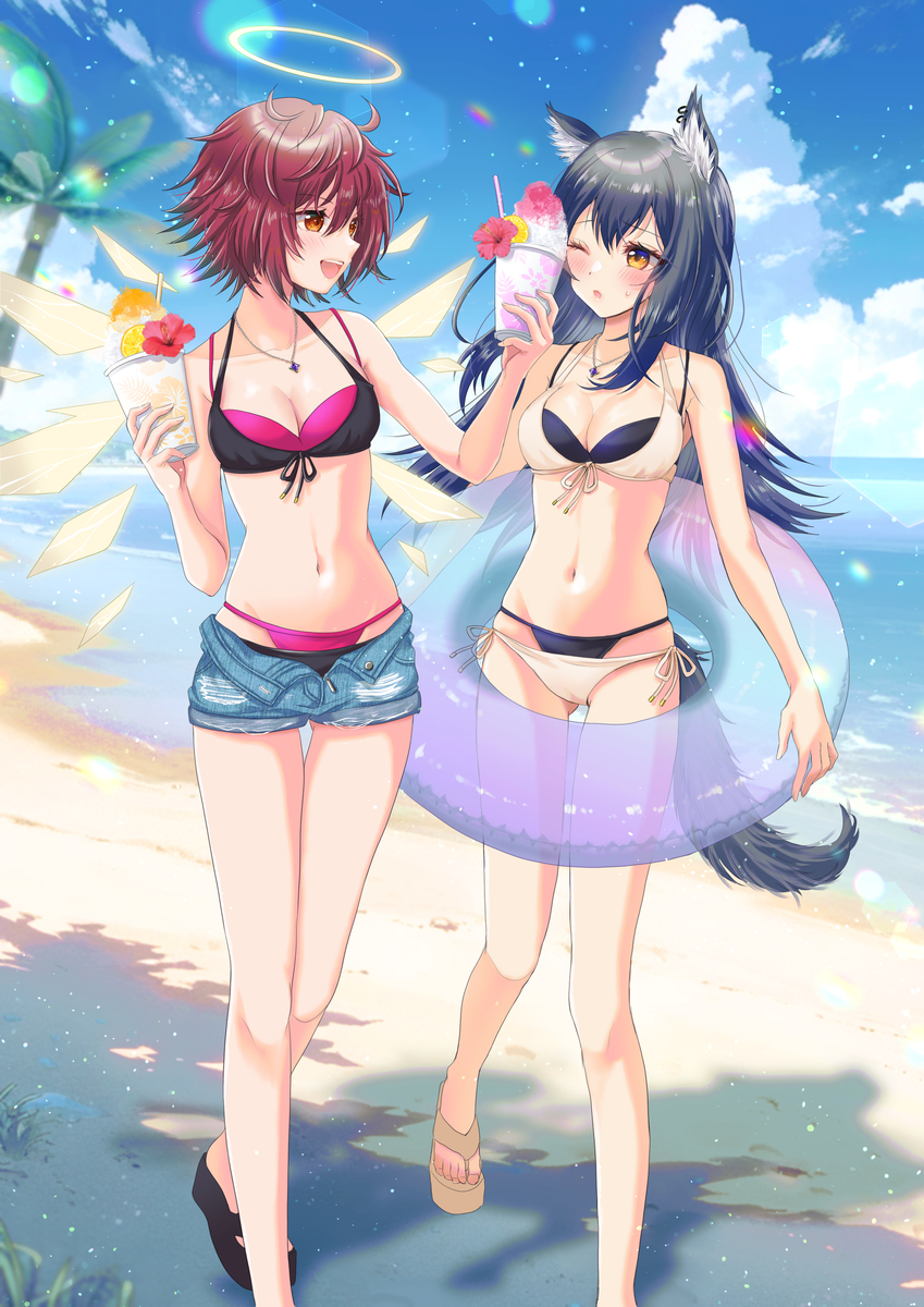 This is a pixiv picture whose title is 夏のエクテキ.