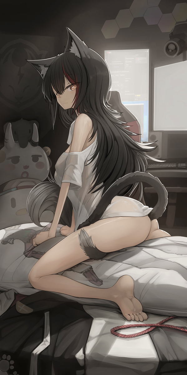 This is a pixiv picture whose title is ノーパン健康法.