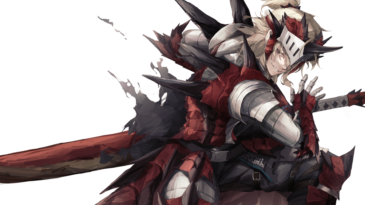 This is a pixiv picture whose title is 居合抜刀気刃斬り.