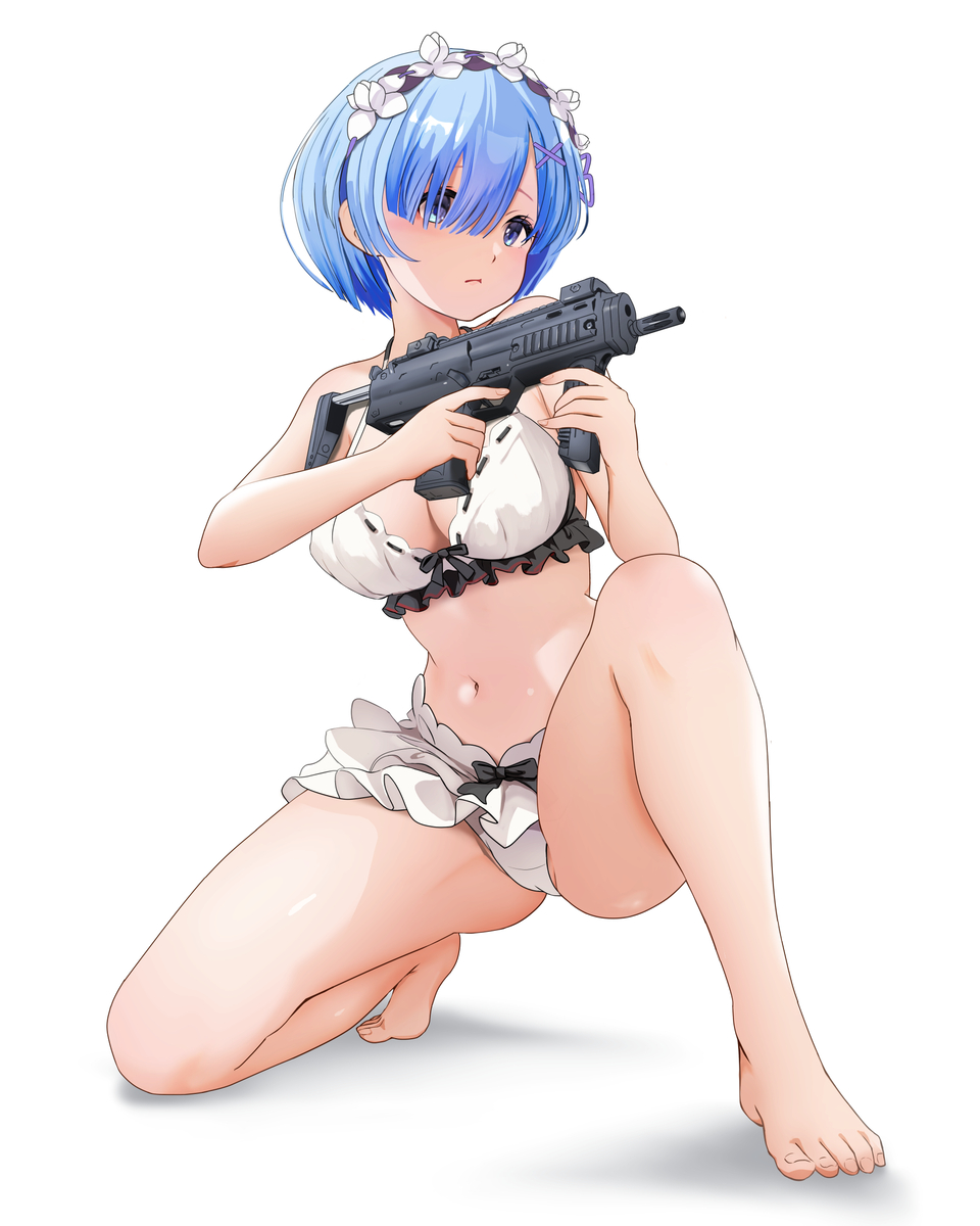 This is a pixiv picture whose title is 武装レム.