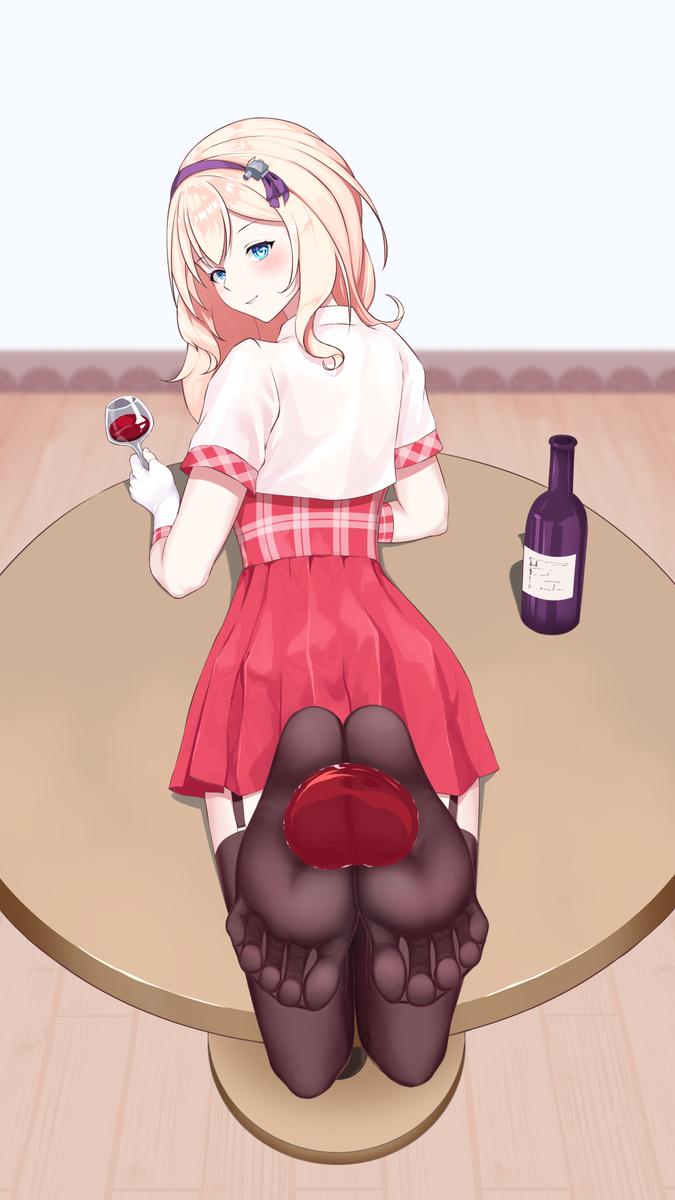 This is a pixiv picture whose title is 利安得 - 黑丝盛酒.