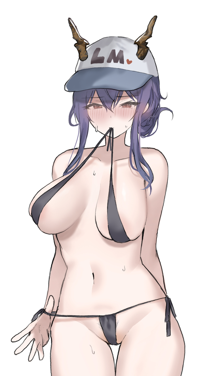 This is a pixiv picture whose title is おチェンさんのえっち水着な水着.