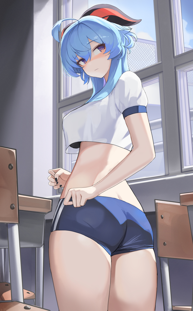 This is a pixiv picture whose title is 甘雨.