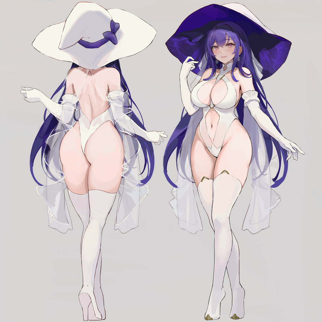 This is a pixiv picture whose title is The Wedding Witch Belle.