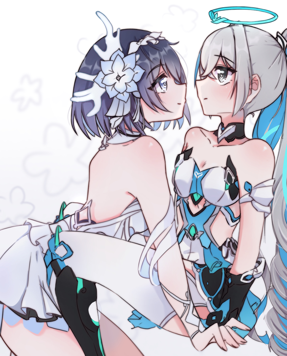 This is a pixiv picture whose title is Just the two of us.