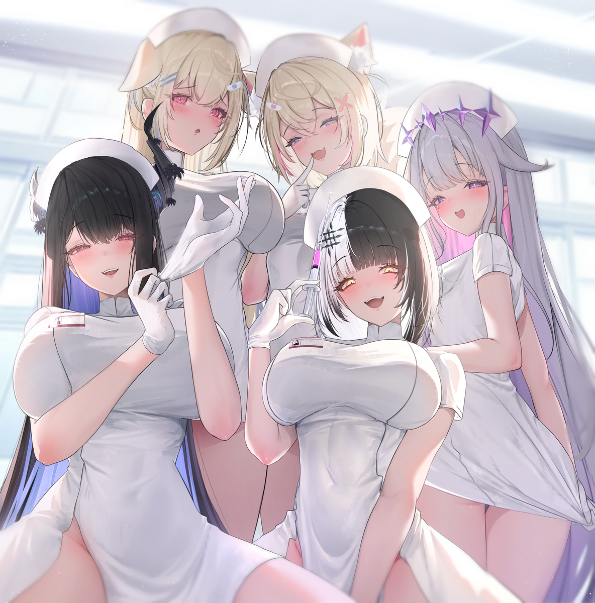 This is a pixiv picture whose title is Advent Nurses.