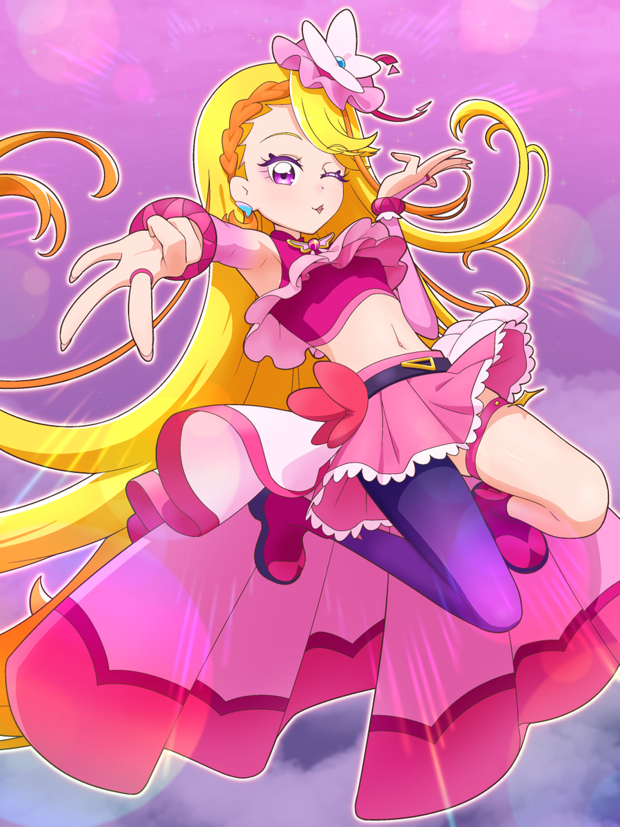 This is a pixiv picture whose title is キュアバタフライ.