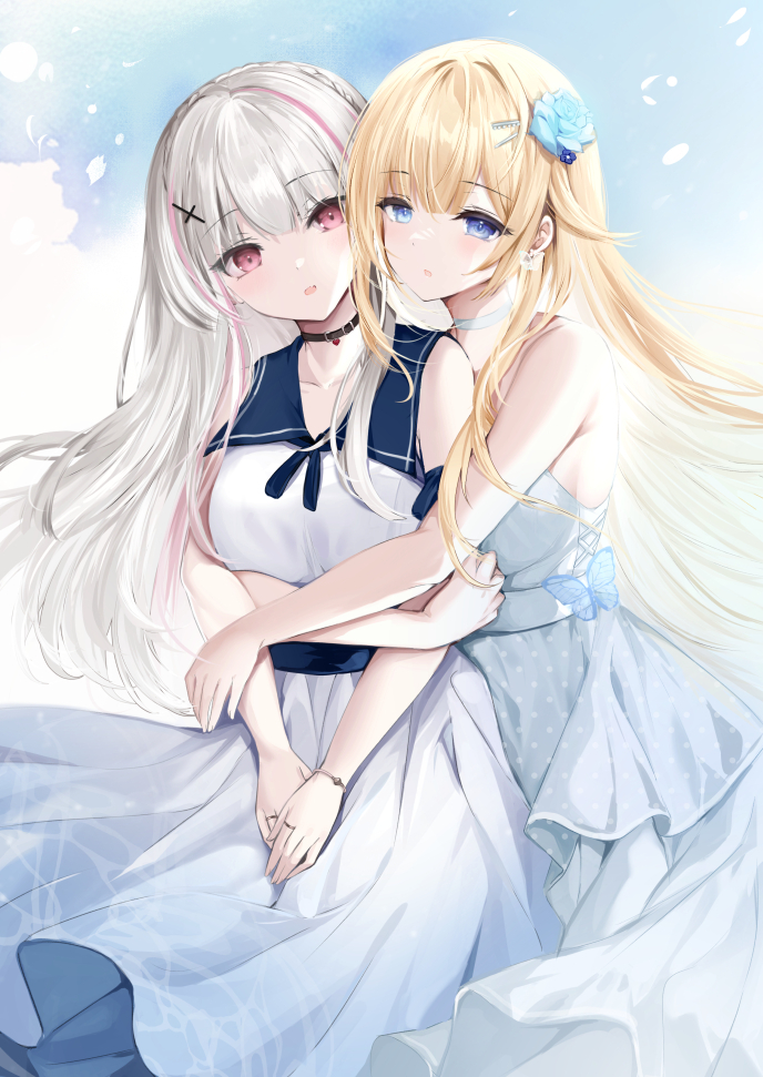 This is a pixiv picture whose title is 藍沢エマx空澄セナ 昼side.