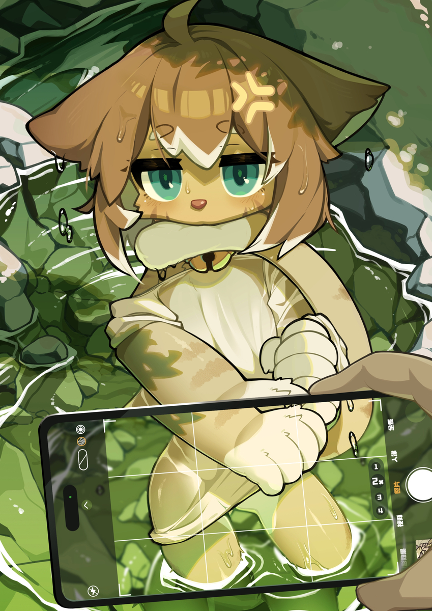 This is a pixiv picture whose title is 呆喵.