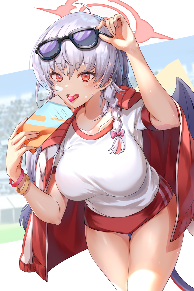 This is a pixiv picture whose title is 体操服ハルナ.