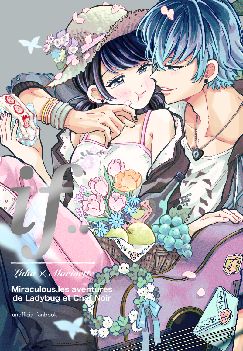This is a pixiv picture whose title is ルカマリ新刊サンプル.