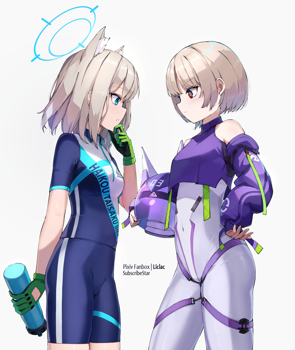 This is a pixiv picture whose title is Shiroko & Shiro・シロコとシロ.