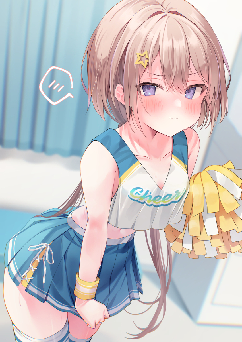 This is a pixiv picture whose title is 知らない間に応援係になっていた妹ちゃん.