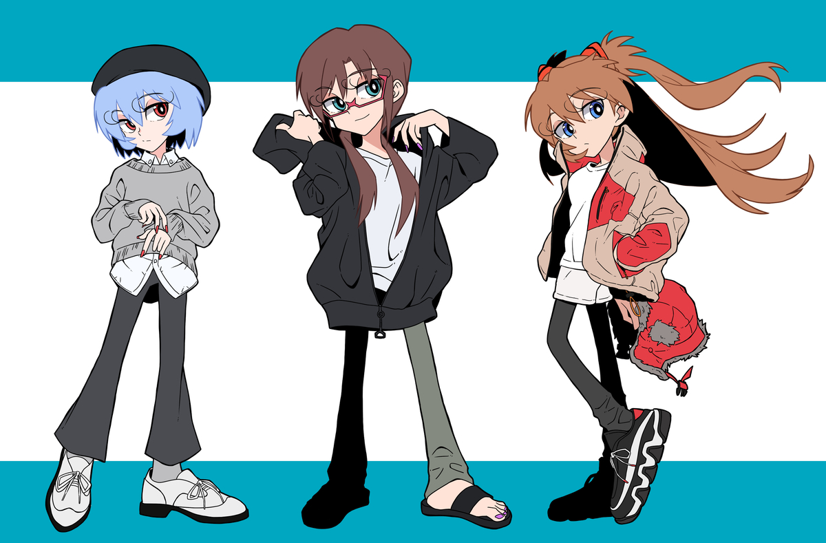 This is a pixiv picture whose title is エヴァンゲリオン.