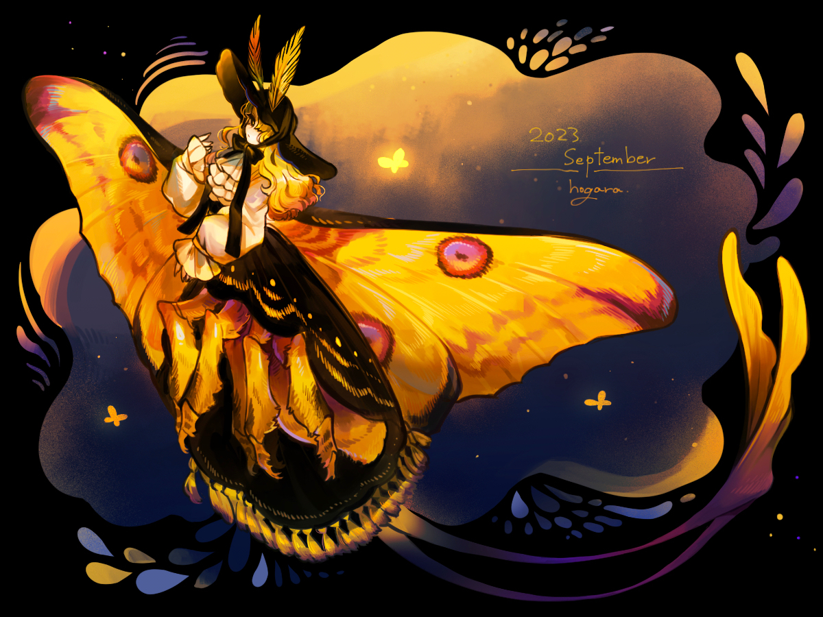 This is a pixiv picture whose title is 月の蛾🌕.