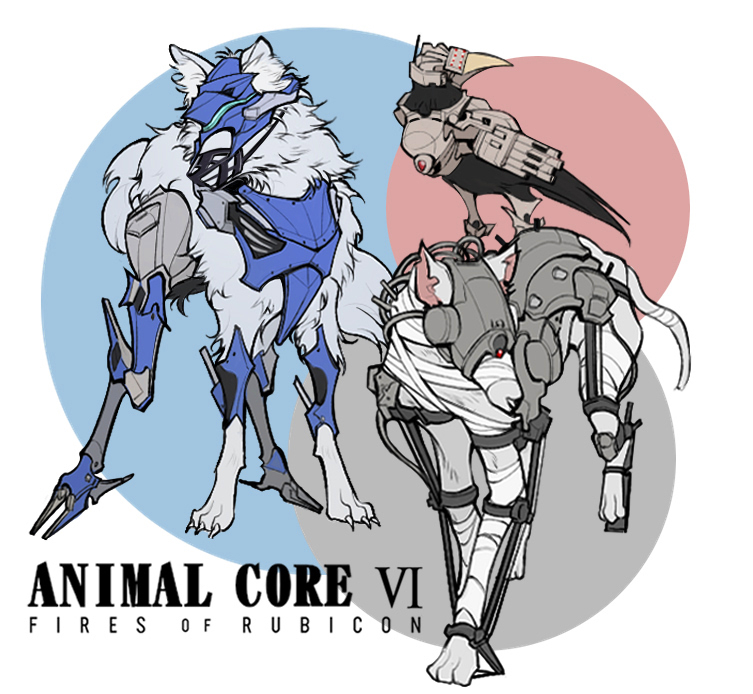 This is a pixiv picture whose title is animal core 6.